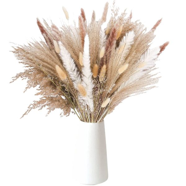 Kunstblumenstrauß Pampasgras Getrocknet Deko, 85 Stück günstig online kaufen