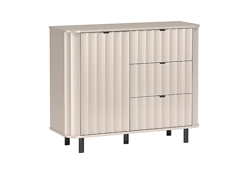 Selsey Sideboard NOVADO, mit geriffelten Fronten, 3 Soft-Close-Schubladen, günstig online kaufen
