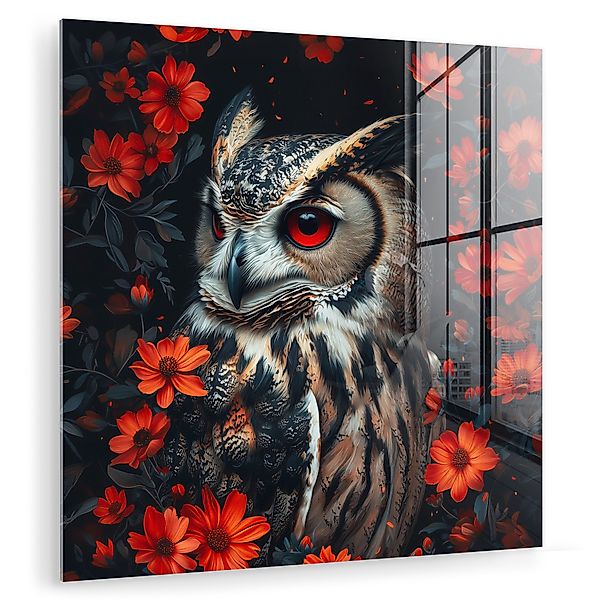 MuchoWow Acrylglasbild Eule - Waldtiere - günstig online kaufen