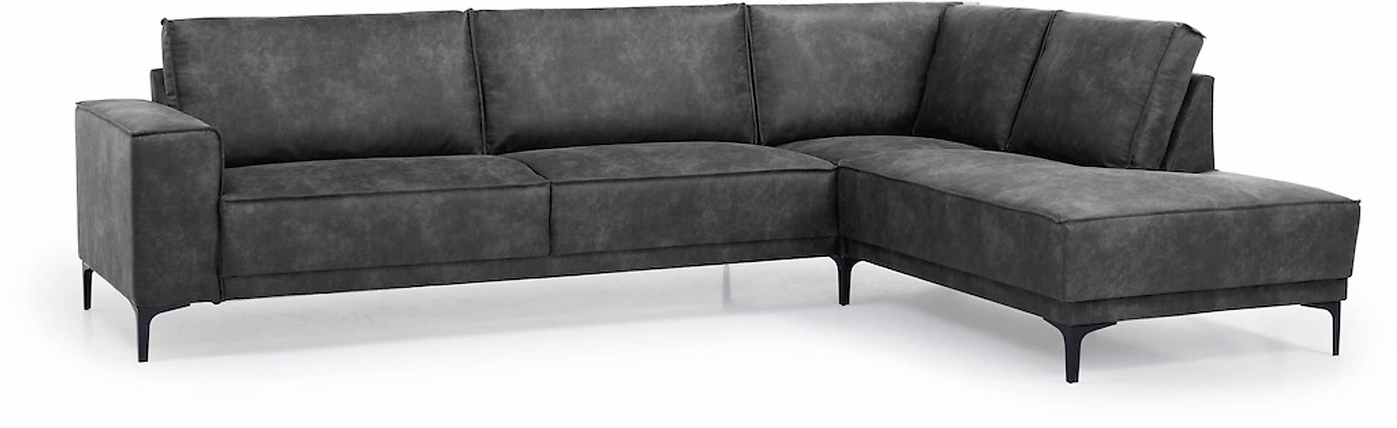 PLACES OF STYLE Ecksofa »Polsterecke Oland, Struktur, Flachgewebe, Luxus-Mi günstig online kaufen