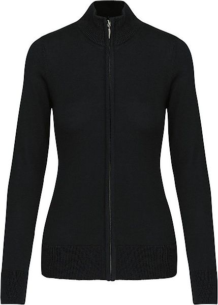 Kariban Cardigan Damen Cardigan mit Reißverschluss günstig online kaufen