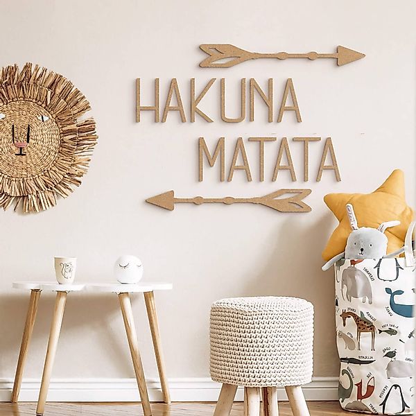 K&L Wall Art Holzbild Hakuna Matata günstig online kaufen