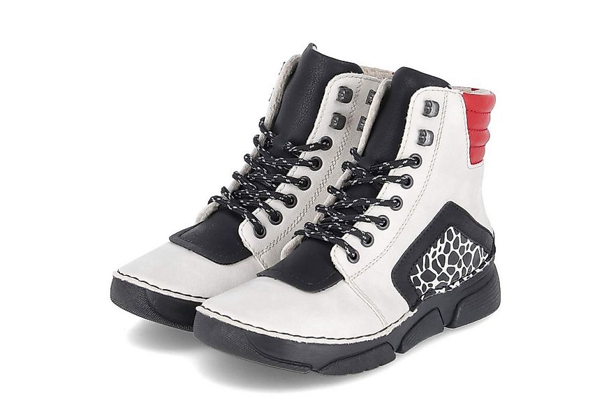 Rieker Rieker 45904-60 Damen Synthetik beige Schnürstiefel günstig online kaufen