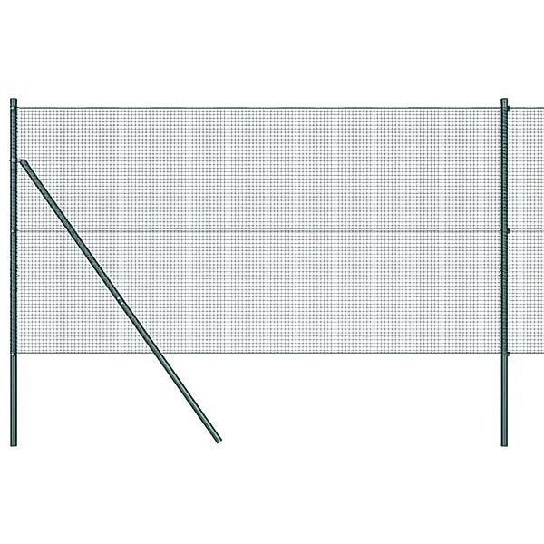 vidaXL Zaunpfosten Grün 50 x 1,2 m 16 x 16 mm Netz Stahl und PVC 3351765 günstig online kaufen