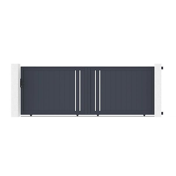 Casanoov Schiebetor 4M Giona H 140 Graues Aluminium günstig online kaufen