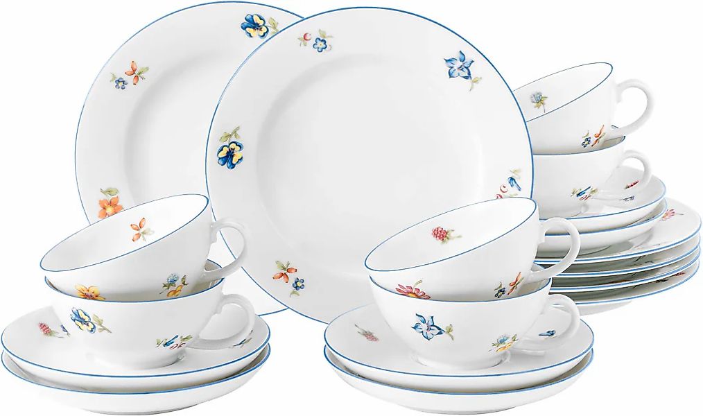 Seltmann Weiden Teeservice "Geschirr-Set Sonate Nostalgie" Tassen, Untertas günstig online kaufen