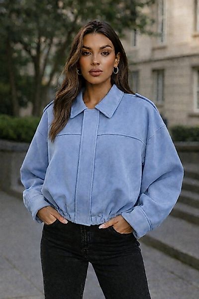 Worldclassca Lederimitatjacke Worldclassca Wildlederoptik Bomberjacke Zip T günstig online kaufen