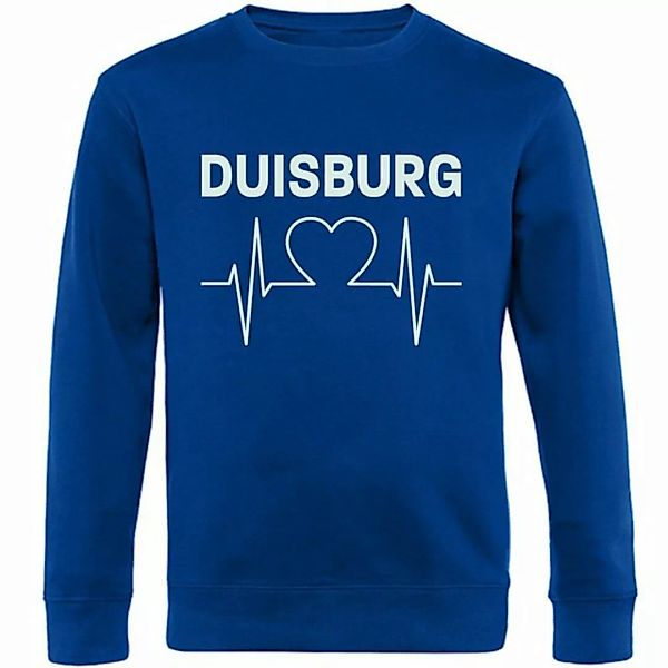 multifanshop Sweatshirt Duisburg - Herzschlag - Pullover günstig online kaufen