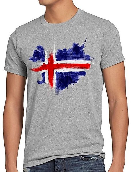 style3 T-Shirt Flagge Island Fußball Sport Iceland WM EM Fahne günstig online kaufen