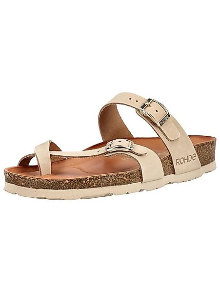 Rohde Rohde Pantoletten Nubukleder Zehentrenner günstig online kaufen