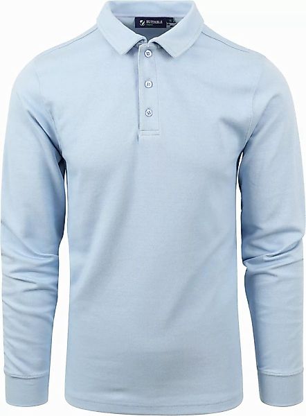 Langarm Slim-Fit Poloshirt  - Größe L günstig online kaufen