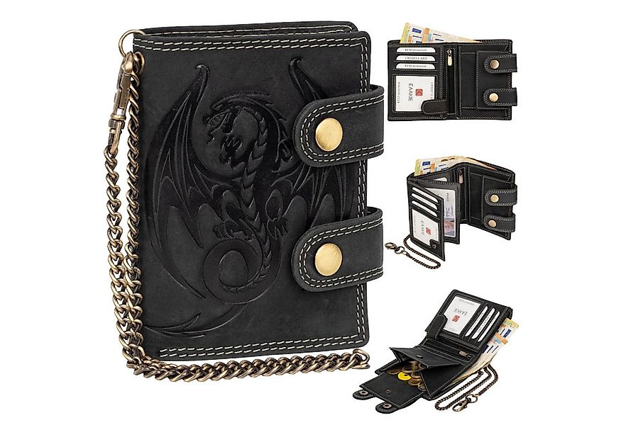 EAAKIE Geldbörse Leder Geldbörse Herren RFID Portemonnaie Echtleder Geldbör günstig online kaufen