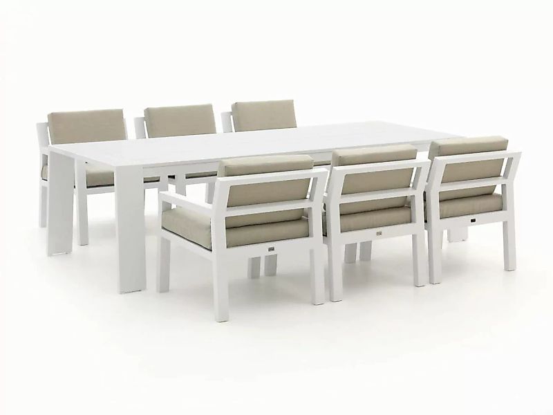 Bellagio Vinadio 255 cm Low Dining Gartenmöbel-Set 7-teilig günstig online kaufen