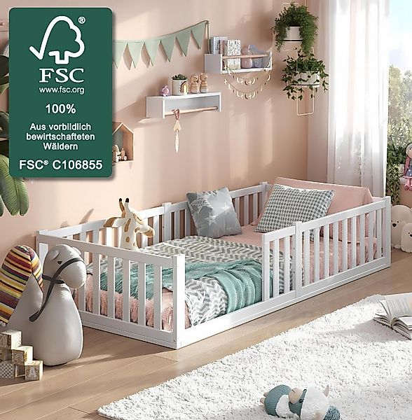 ALAVYA Home Kids Kinderbett Bodenbett TITAN - 100% FSC®-zertifiziertem (Exk günstig online kaufen