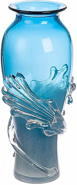 Casablanca by Gilde Tischvase »Vase Wave blau«, (1 St.) günstig online kaufen