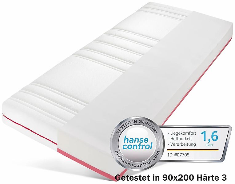 BeSports Taschenfederkernmatratze "Active Flex", 22 cm hoch, 480 Federn, (1 günstig online kaufen