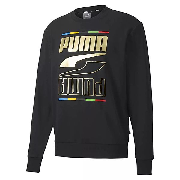 Puma Rebel Crew 5 Continents Track Sweatshirt L Puma Black günstig online kaufen