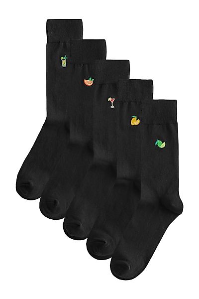 Next Kurzsocken Socken mit Stickerei (5-Paar) günstig online kaufen