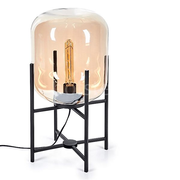 hofstein Tischleuchte Tischlampe aus Metall/Glas in günstig online kaufen