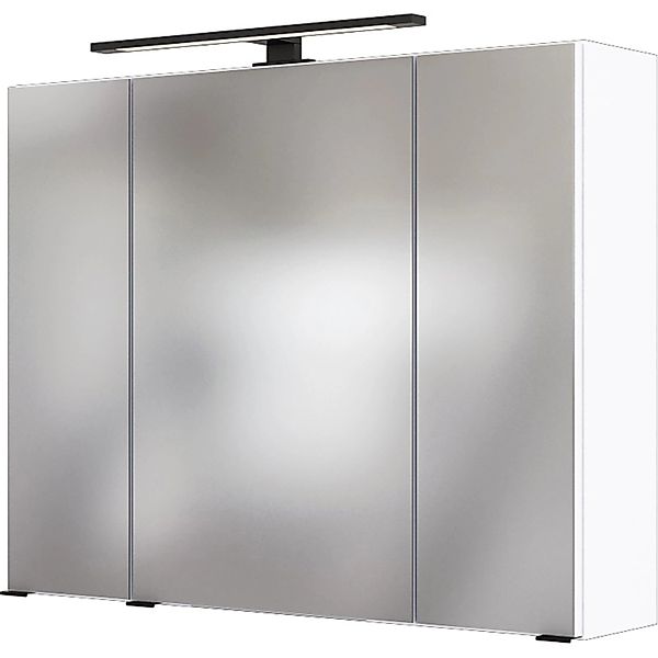 Held Möbel 3D-Spiegelschrank Rom 80 cm Weiß günstig online kaufen