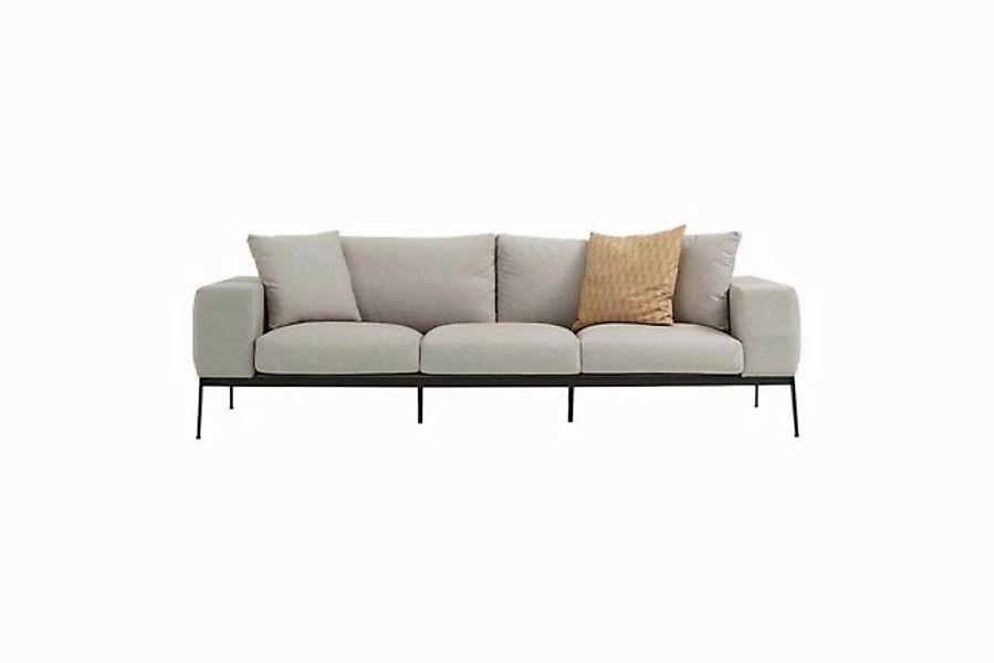 JVmoebel 3-Sitzer Dreisitzer Sofa 3 Sitzer Sofas Beige Stoff Wohnzimmer Lux günstig online kaufen