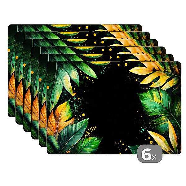 MuchoWow Platzset Blätter - Grün - günstig online kaufen