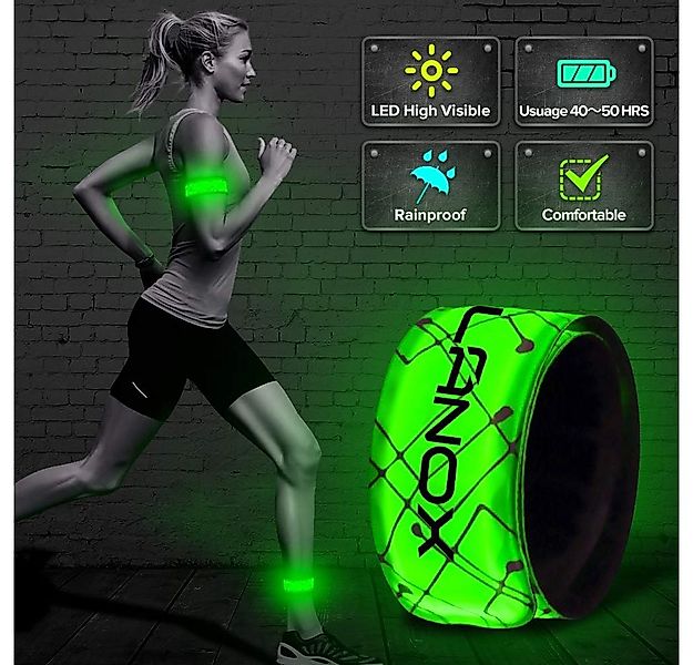 ELANOX LED Blinklicht LED Armband Leuchtband Sport Outdoor Reflektorband Si günstig online kaufen