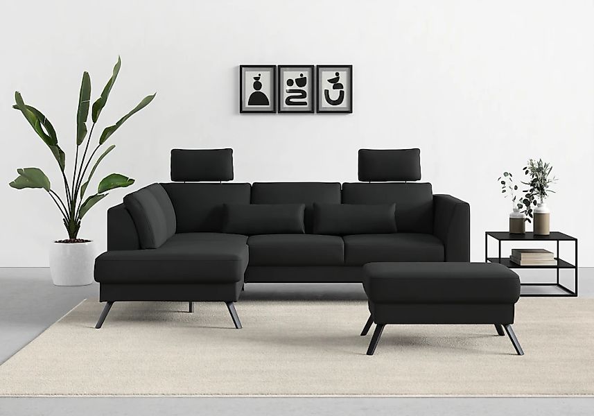 sit&more Ecksofa "Lindholm L-Form" mit Sitztiefenverstellung und Federkern günstig online kaufen
