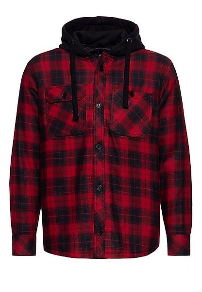 KingKerosin Langarmhemd mit fester Kapuze günstig online kaufen