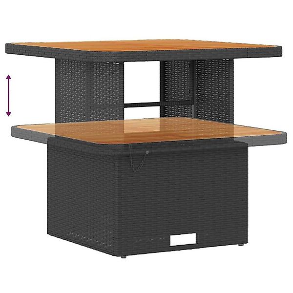 vidaXL Garten-Sofa-Set mit Kissen 12-Tlg Schwarz Poly Rattan 3362430 günstig online kaufen