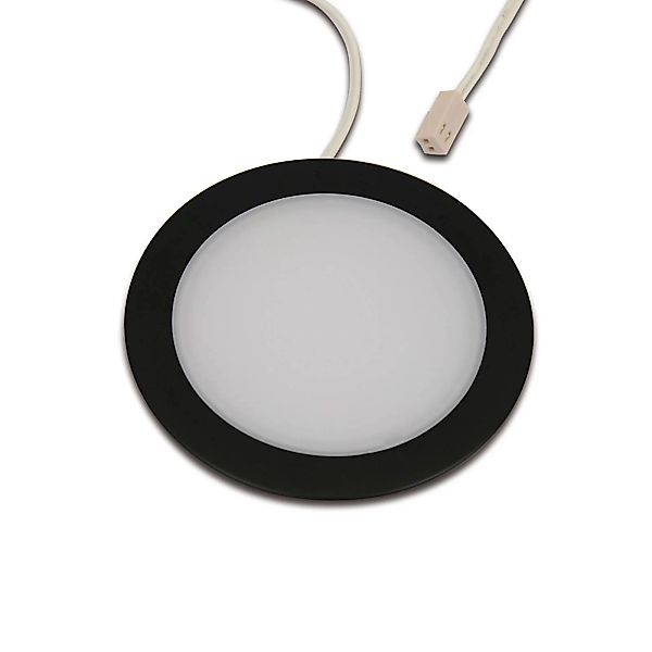 LED-Möbeleinbauleuchte FAR 68, schwarz, 4W, 3.000K günstig online kaufen