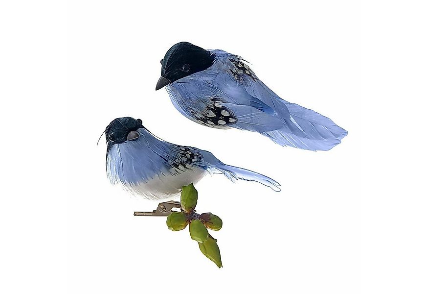 Mirabeau Dekofigur Deko-Vogel 2er Set Penelopé blau günstig online kaufen