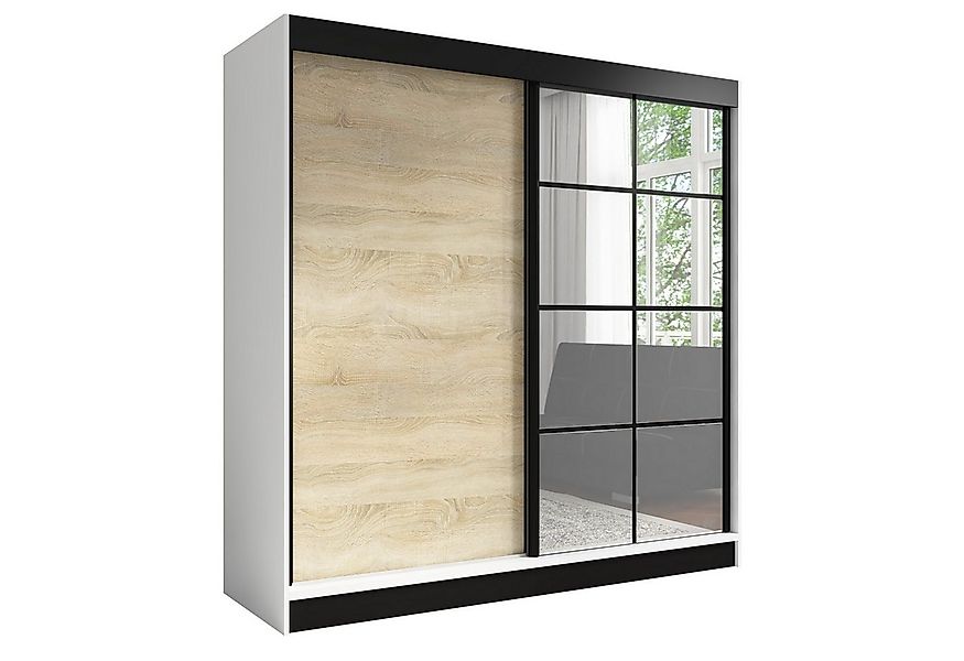A&J MöbelLand GmbH Schiebetürenschrank TAVIRO 2-türiger Kleiderschrank mit günstig online kaufen