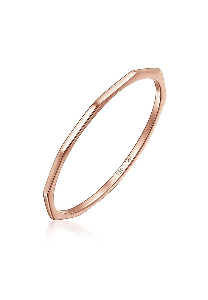 Elli Premium Fingerring Kantiges Design 750 günstig online kaufen