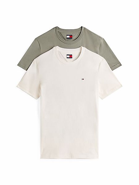Tommy Jeans Rundhalsshirt "TJM XSLIM 2PACK JERSEY TEE EXT", 2er-Packer Pack günstig online kaufen