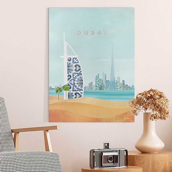 Leinwandbild Reiseposter - Dubai günstig online kaufen