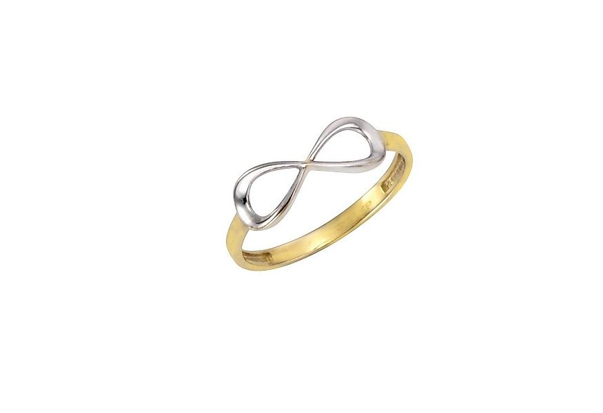 CELESTA Fingerring Gold 375 zweifarbig mit Unendlichkeits-Motiv günstig online kaufen