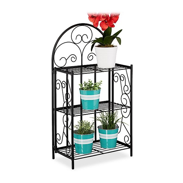 relaxdays Blumenständer Blumenregal Metall klappbar günstig online kaufen