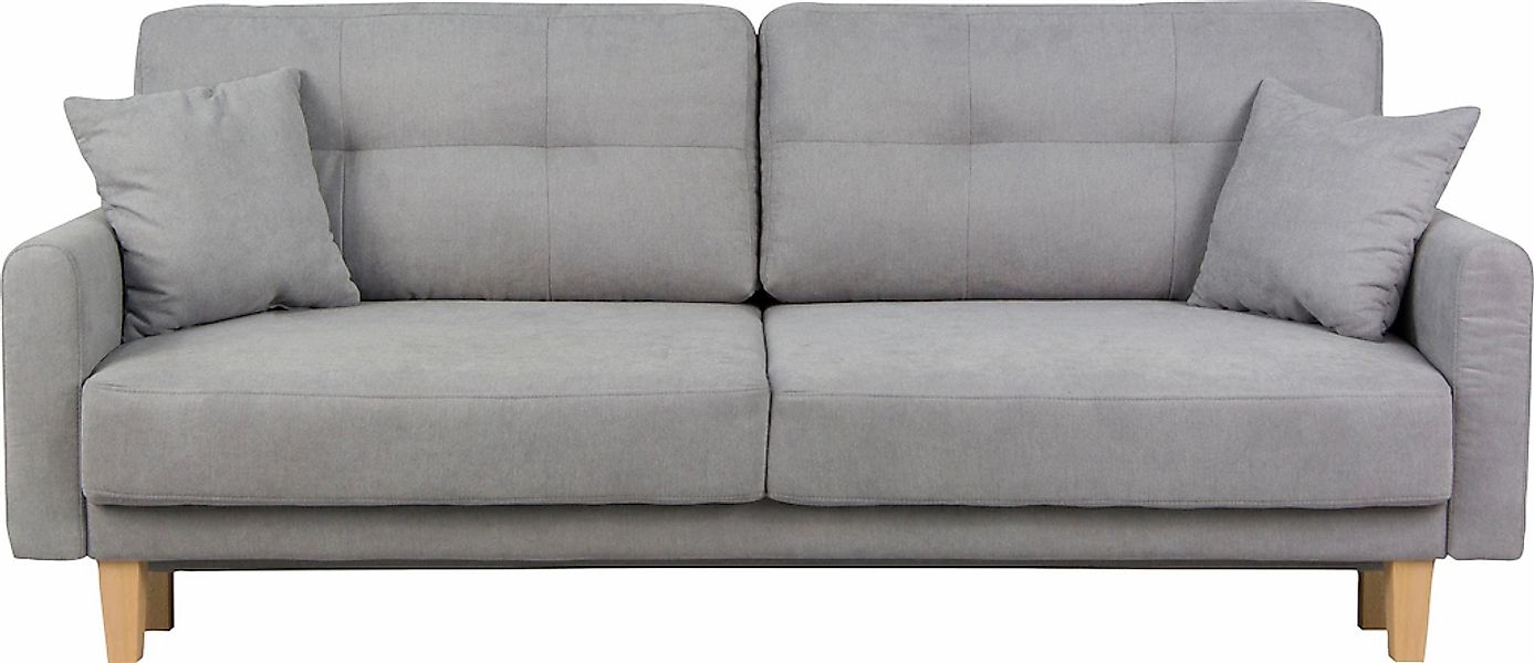 Home affaire 3-Sitzer "TRIPLO optionale Schlafsofa mit Bettkasten, Maße B/T günstig online kaufen