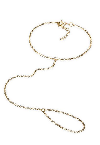 Elli Armband Handkette Weiß 925 Silber, mit Kristallen von Swarovski® günstig online kaufen