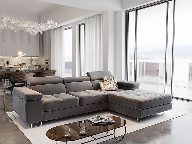 Masseno Ecksofa ELMA mit Schlaffunktion L-Form, günstig online kaufen