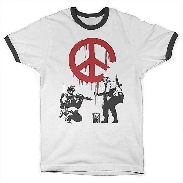 Hybris T-Shirt Soldiers Painting CND Sign Ringer Tee günstig online kaufen