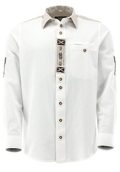 OS Trachten Trachtenhemd Qodari Regular Fit, Liegekragen, Leistentasche, Kr günstig online kaufen