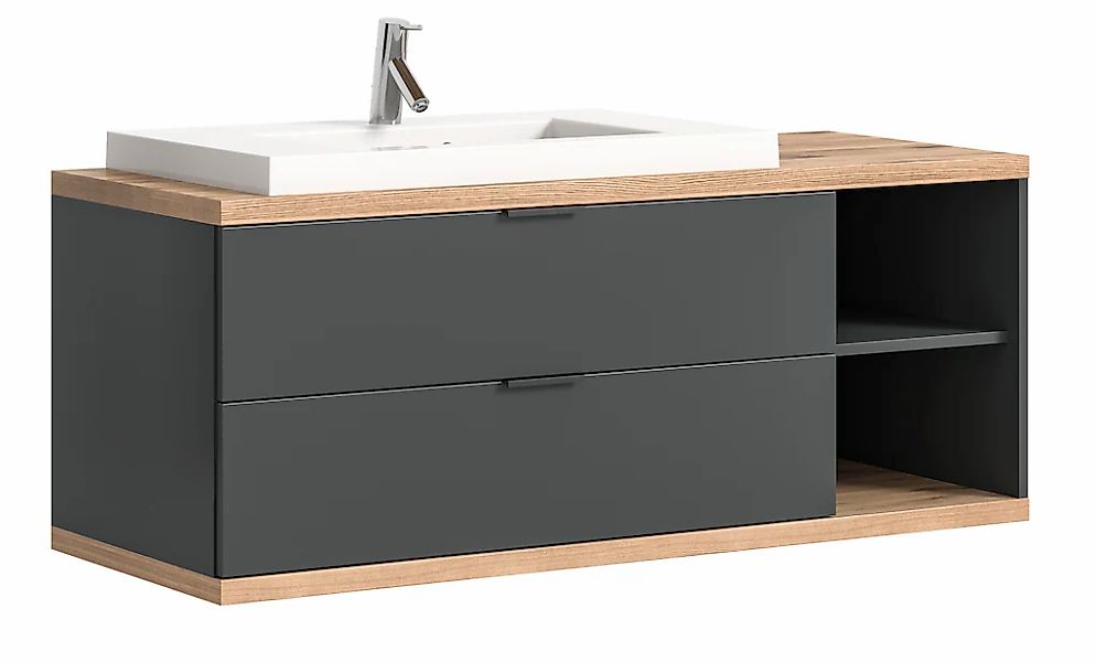 welltime Waschtisch "Sencillo, Waschbeckenunterschrank inkl. Mineralguss Wa günstig online kaufen
