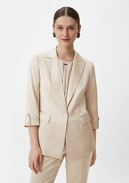 Comma Blusenblazer Satinierter Blazer mit 3/4-Ärmel günstig online kaufen