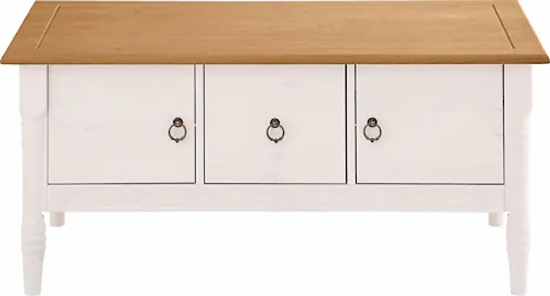 OTTO home Couchtisch "Indra" aus massiver Kiefer, FSC, mit Stauraum, dezent günstig online kaufen