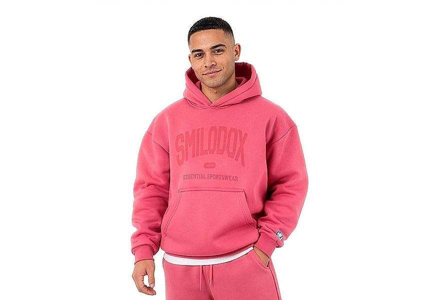 Smilodox Hoodie Oswin, Oversized Pullover Herren, Sweater mit Frontprint un günstig online kaufen