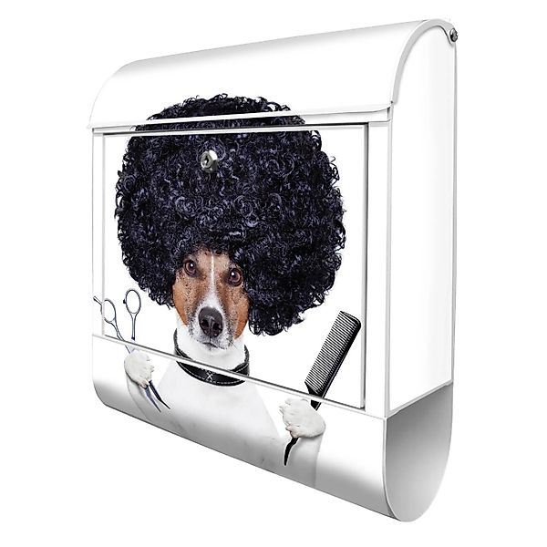 Banjado Design Briefkasten Weiß Pulverbeschichtet 39x47x14cm 2 Schlüssel Mi günstig online kaufen