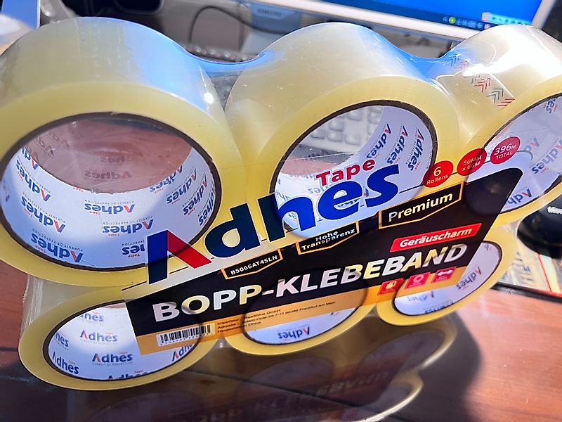 Adhes Tape Klebeband LEISE Paketklebeband, Blasenfrei günstig online kaufen