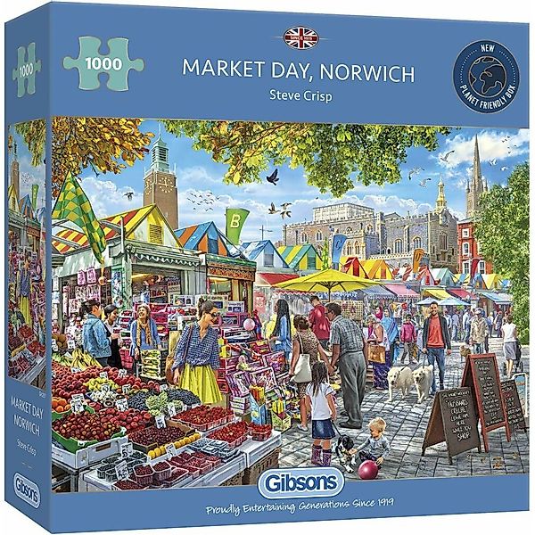 GIBSONS Puzzle Puzzle Märkte, Norwich 1000 günstig online kaufen